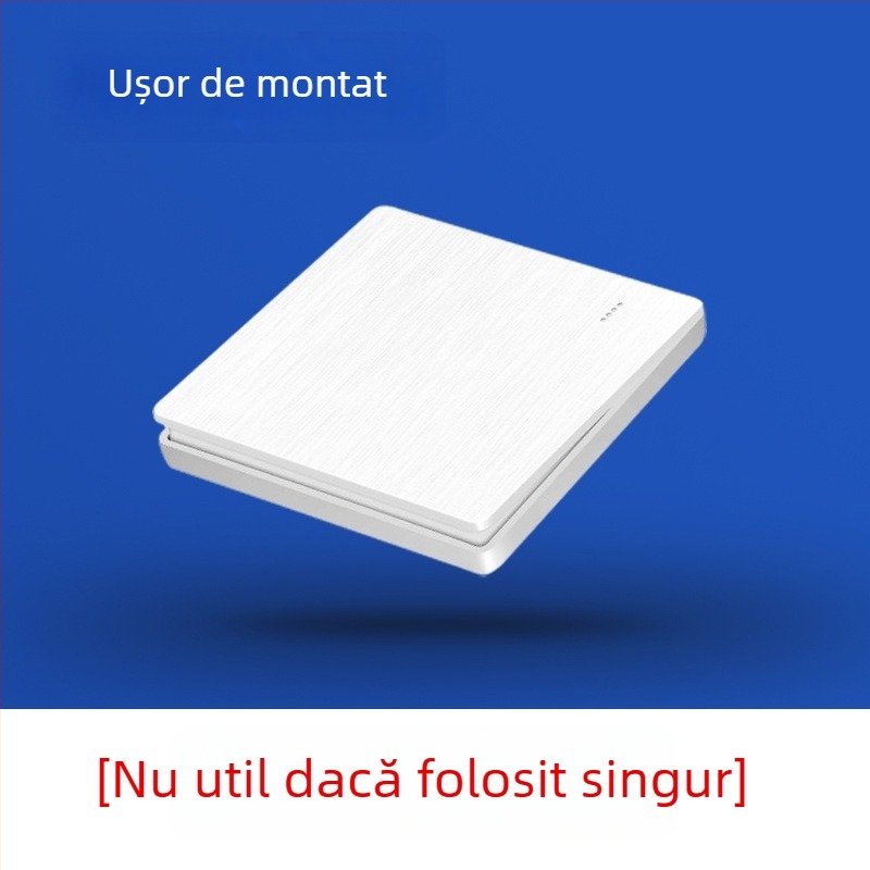 Intrerupător wireless cu telecomandă, control dual, fără cablare, panou 86, 220V
