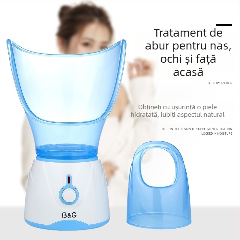 Xikabon/b&g Dispozitiv casnic de aburi pentru nas și față, cu pulverizare pe bază de plante, abur fierbinte, 61–120 s timp de ceață, 5+ niveluri