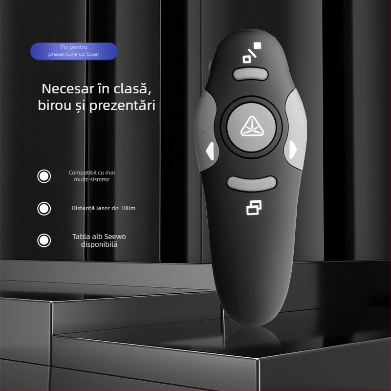 Pix laser RF008 pentru răsfoirea paginilor, rază 100 m, lungime de undă 650 nm, SEJIE