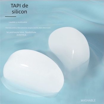 Dopuri de urechi din silicon, izolare fonică, impermeabile, pentru cămin, potrivite pentru înot și călătorii