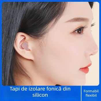 Dopuri de urechi din silicon, izolare fonică, impermeabile, pentru cămin, potrivite pentru înot și călătorii