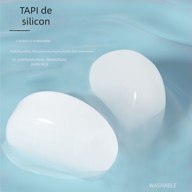 Dopuri de urechi din silicon, izolare fonică, impermeabile, pentru cămin, potrivite pentru înot și călătorii