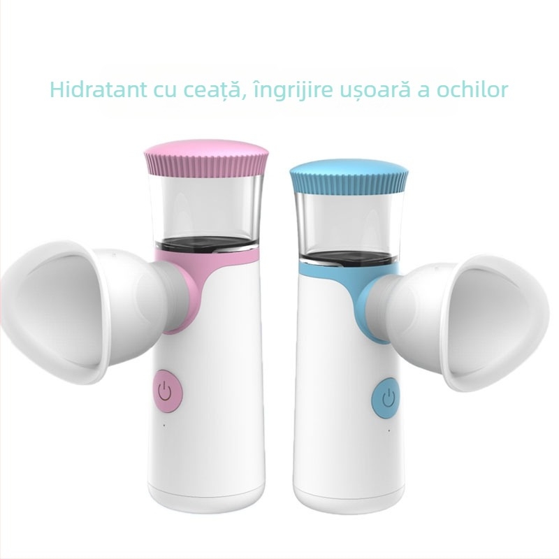 Atomizor ocular pentru îngrijire acasă, cu pulverizare rece | baterie încorporată 300–500 mAh, autonomie 1–3 ore, timp de ceață ≤10 s