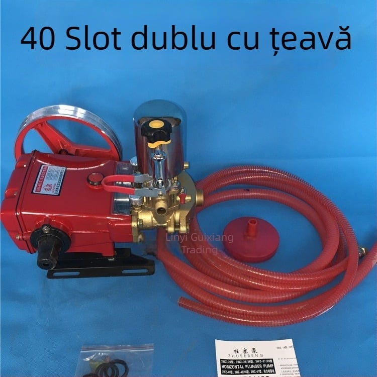 Tip 40 Pompă cu plunjer cu trei cilindri pentru stropit — Sunong, debit 34-39, pentru protecția plantelor, 1 an de asistență post-vânzare