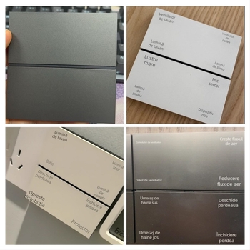 Întrerupător wireless inteligent cu Bluetooth Mesh, conectare la aplicația Mijia, control dual, fără cabluri