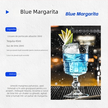 Lichior cu aromă de albastru-portocaliu, 700 ml, pentru cocktailuri