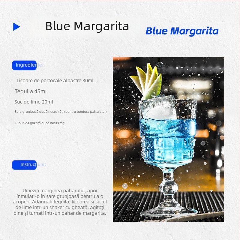 Lichior cu aromă de albastru-portocaliu, 700 ml, pentru cocktailuri