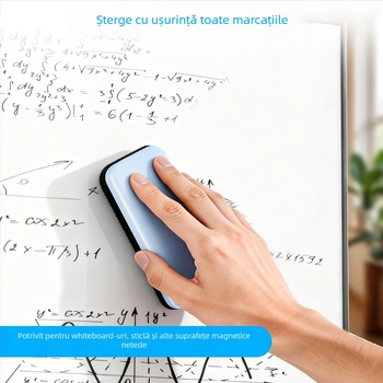 Radieră magnetică pentru tablă cu suprafață din pânză și spate ABS