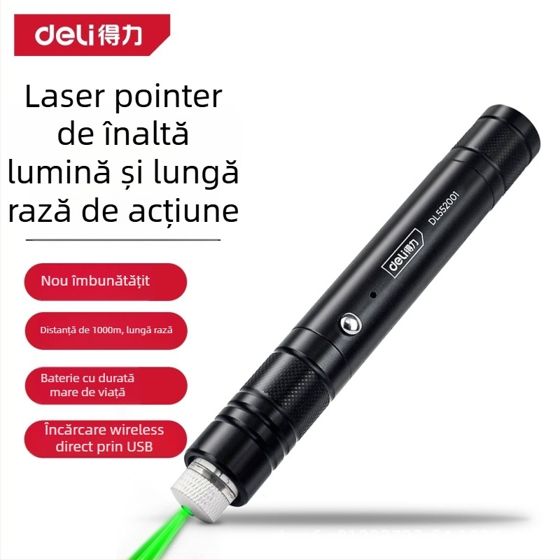 Laser pointer verde – Brand: Deli; Model: DL552001; Tip: Laser pointer verde