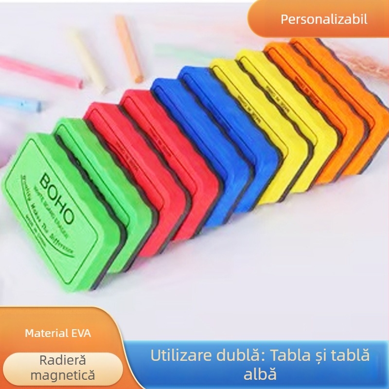 Radieră magnetică EVA pentru tablă neagră și albă, cu imprimare a logo-ului clientului