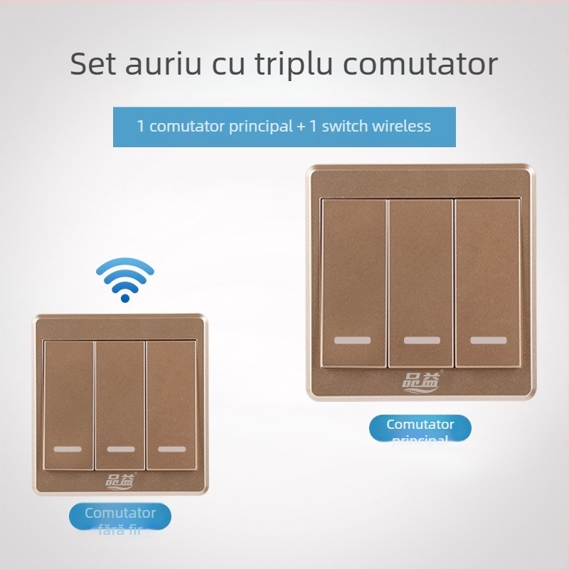 Comutator wireless cu telecomandă 220V pentru iluminat casnic, tip: întrerupător cu telecomandă unic, model: Remote control switch