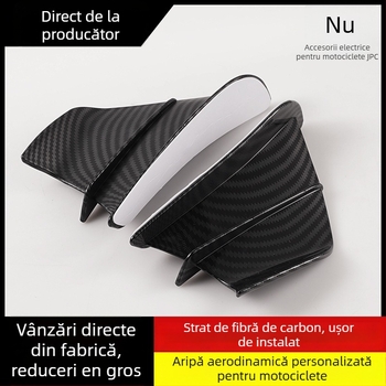 Deflector pentru motocicletă din fibră de carbon Bu ye – model universal, compatibil cu toate modelele