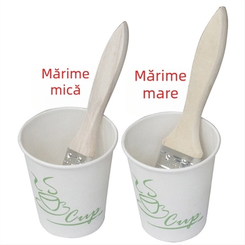 Perie pentru grătar cu peri de porc și mâner din lemn