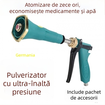 Pulverizator agricol, corp din cupru, atomizare la presiune înaltă, protecție reglabilă împotriva vântului