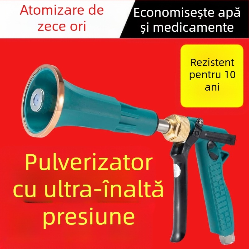 Pulverizator agricol, corp din cupru, atomizare la presiune înaltă, protecție reglabilă împotriva vântului