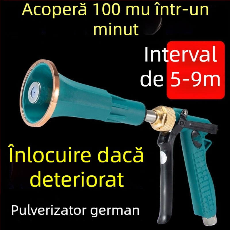 Pulverizator agricol, corp din cupru, atomizare la presiune înaltă, protecție reglabilă împotriva vântului
