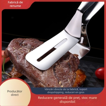 Clip de mâncare din oțel inoxidabil, multifuncțional, spatulă pentru prăjit, personalizare disponibilă