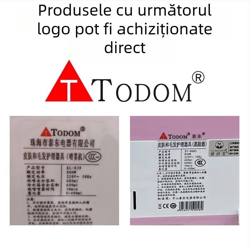 Todom DT-118 Ceașcă de apă pentru pulverizator – Pentru aparat de față cu abur, Jet fierbinte/cald, 1 nivel, timp ceață 121–180 s, Material PC rezistent la temperaturi înalte