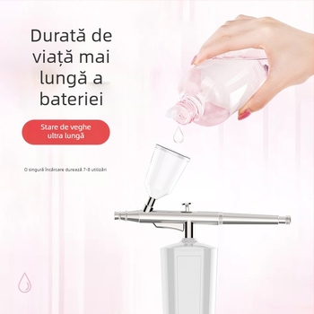 Dispozitiv portabil de infuzie cu oxigen, pulverizator de hidratare la presiune înaltă, aparat de înfrumusețare pentru uz casnic, tehnologie de rejuvenare a pielii cu fotoni pentru hidratare facială nano