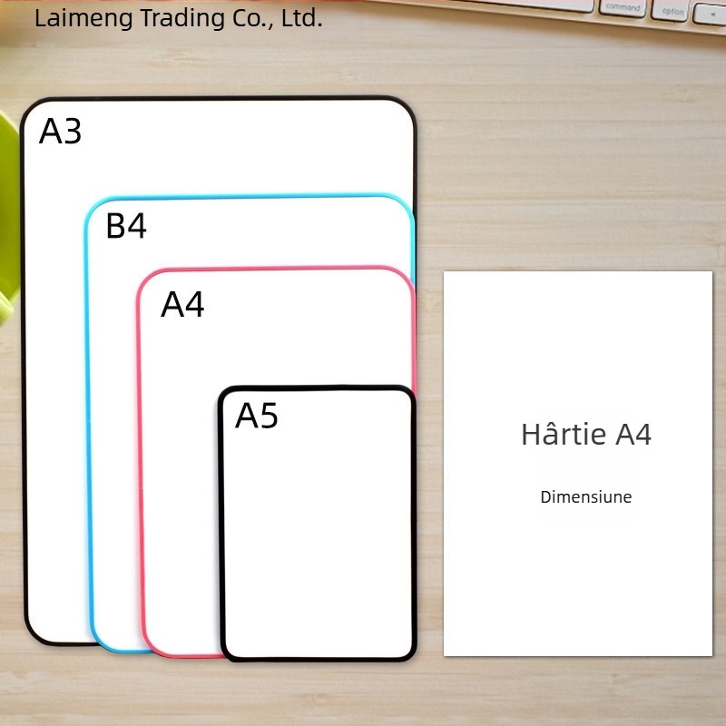 Tablă magnetică dublă față pentru birou, cu panou PVC, pentru copii