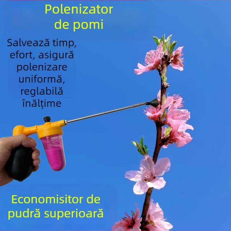 Polenizator pentru pomi fructiferi — plastic, manual, pentru livezi și grădină