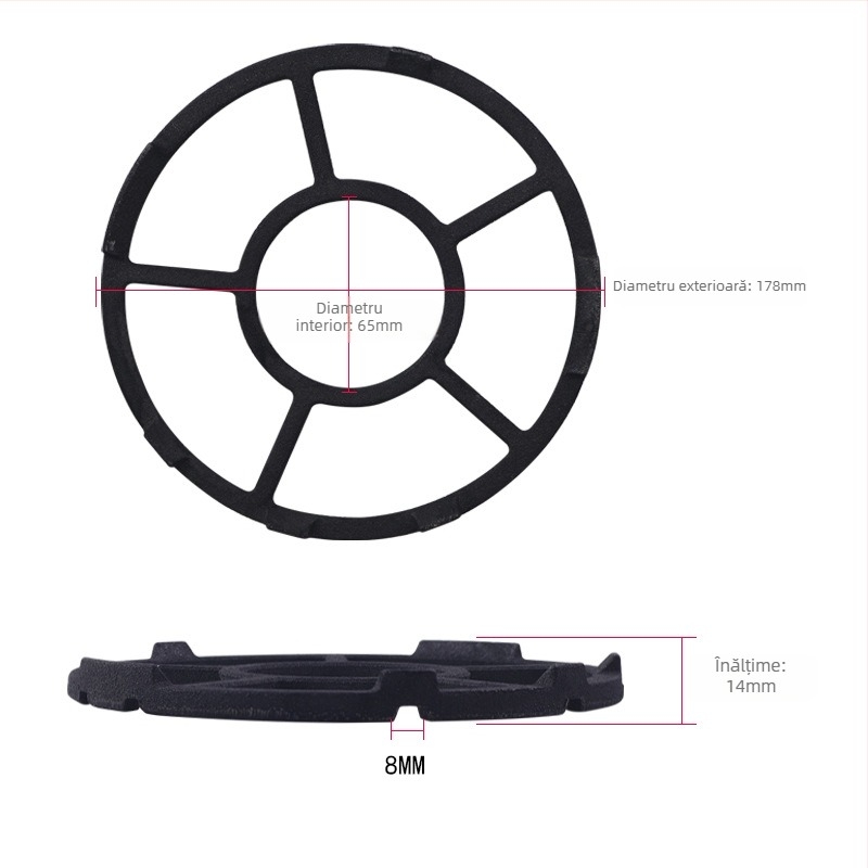 Chaoyu Suport pentru oale din fontă pentru aragaz cu gaz — universal cu 4 sau 5 gheare, pentru wok și oală de lapte, design modern minimalist
