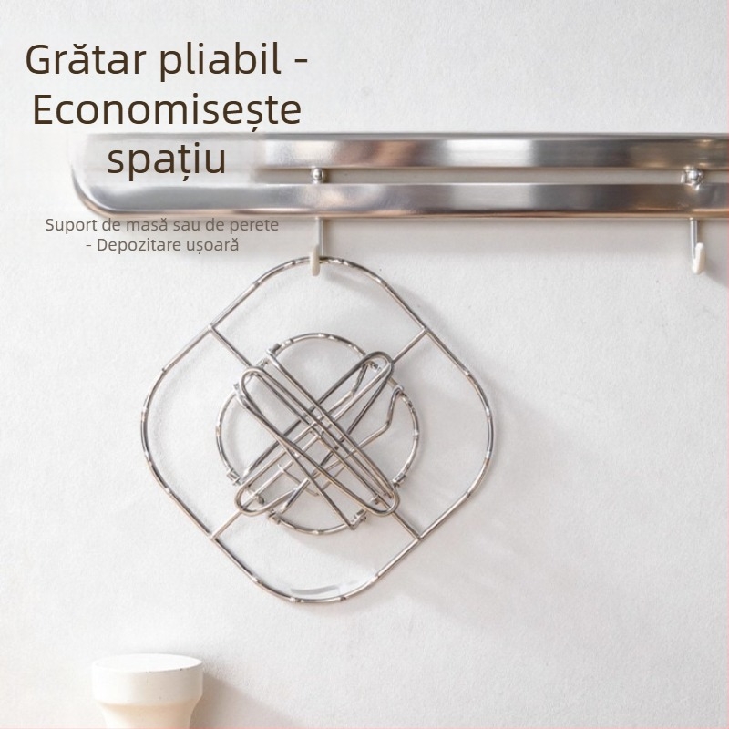 Raft vertical pentru frigărui din oțel inoxidabil pentru friteuză cu aer – fără întoarcere, rezistent la temperaturi înalte, ușor de curățat