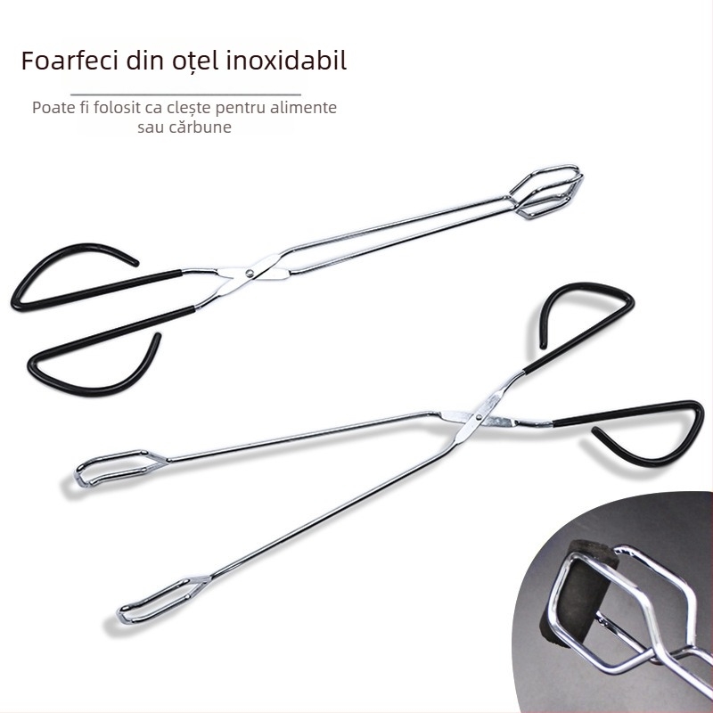Clești Weiyi din oțel cu carbon – pentru mâncare, pâine și grătar, multifuncționale, stil minimalist modern, origine Yangjiang
