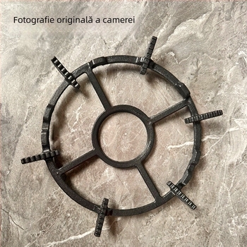 Suport pentru aragaz și raft pentru oale din fontă, suprafață antiderapantă, universal, model TY-608, montaj încastrat