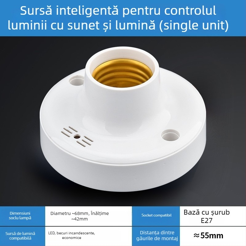 Suport de lampă cu telecomandă, iluminare wireless, întrerupător la distanță (Brand: International electrician; Tip: priză cu telecomandă; Comutator: întrerupător telecomandat)