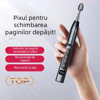 Q302 Stilou infraroșu pentru trecerea paginilor, pix laser multifuncțional cu ecran digital (Distanța laser 200 m; Lungimea de undă a laserului 650 nm)