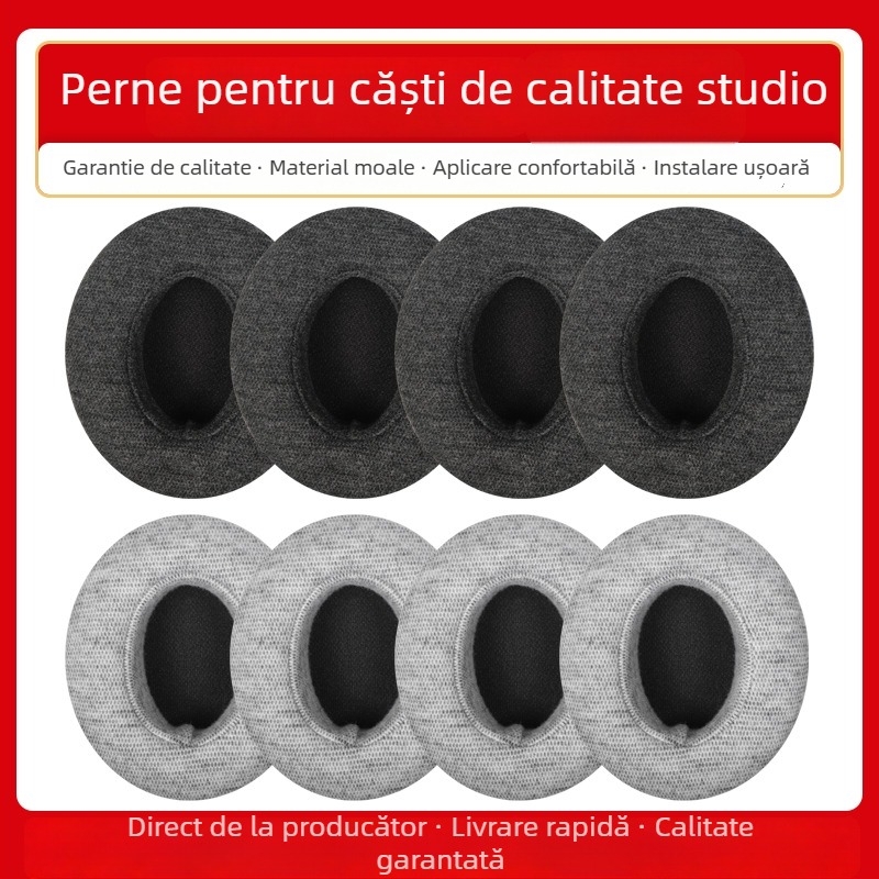 Perne de urechi Beats Studio 2/3 – husă din piele ecologică, burete din bumbac prietenos cu pielea