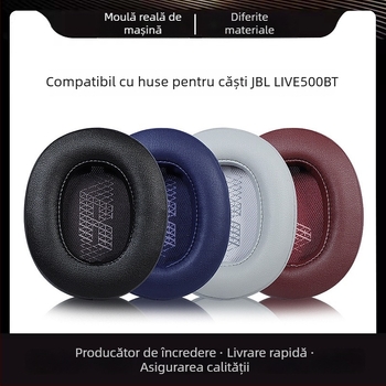Husă pentru căști JBL LIVE500BT, piele sintetică, confortabilă și moale, compatibil OEM