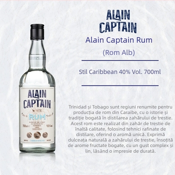Bază de cocktail din rom, 40% ABV, îmbuteliat, importat în sticlă originală