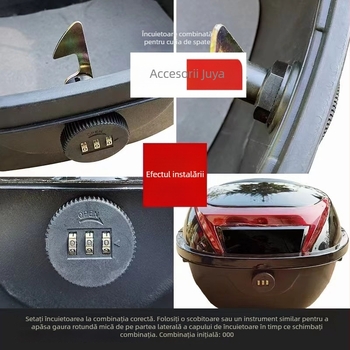 Încuietoare pentru portbagajul vehiculului electric cu parolă – cilindru din aliaj de zinc, marca MLB, anti-furt