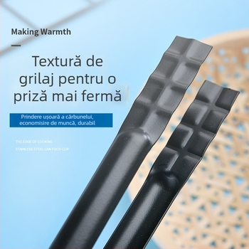 Clești de bucătărie pentru mâncare, multifuncționale, din oțel inoxidabil 430, model ZZ-030, 80 g