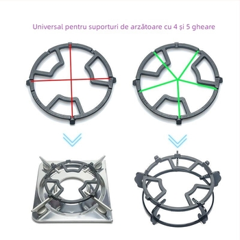 Suport pentru plită cu gaz, suport antiderapant pentru oale și wok, model TY-919, fontă, montaj direct, greutate aproximativ 400 g, origine Shunde, Foshan