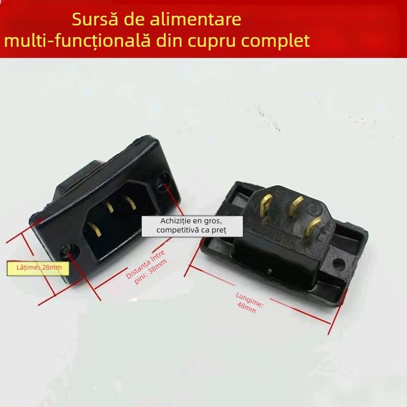 Accesoriu priză cu trei găuri pentru oală electrică și wok