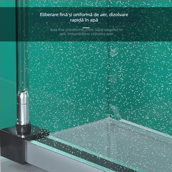 Bandă de bule pentru acvariu, oxigenare silențioasă, bandă nano-oxigenare din aliaj de aluminiu, oxigenator