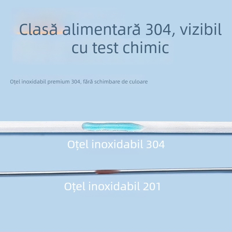 Bețe de grătar din oțel inoxidabil cu mâner din lemn, reutilizabile