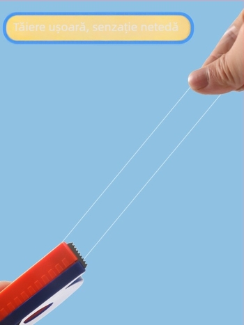 Tăietor manual pentru bandă transparentă, modelul 985, acceptă lățimi de bandă de 1 cm și 1,2 cm, pachet de 12 role