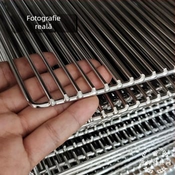 Grătar din oțel inoxidabil în formă de V, material alimentar, construcție îngroșată, potrivit pentru grătar, aburire și utilizare în cuptor