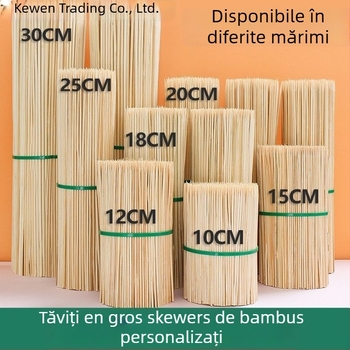 Bețe de bambus pentru grătar, uz casnic, frigărui de miel, marca Kewen