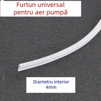 Tub oxigen pentru pompă de aer de acvariu, PVC, diametru interior de 4 mm, First Ye Mei