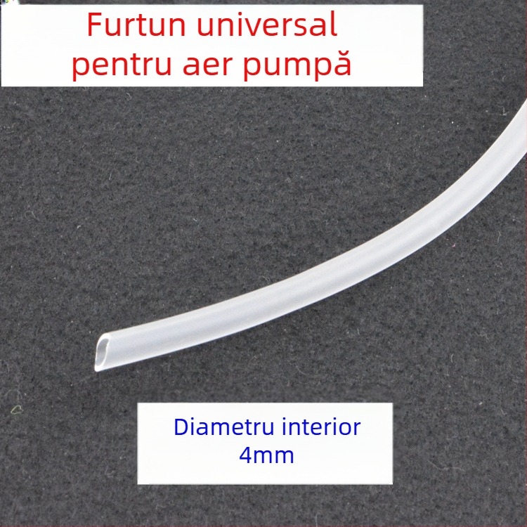 Tub oxigen pentru pompă de aer de acvariu, PVC, diametru interior de 4 mm, First Ye Mei