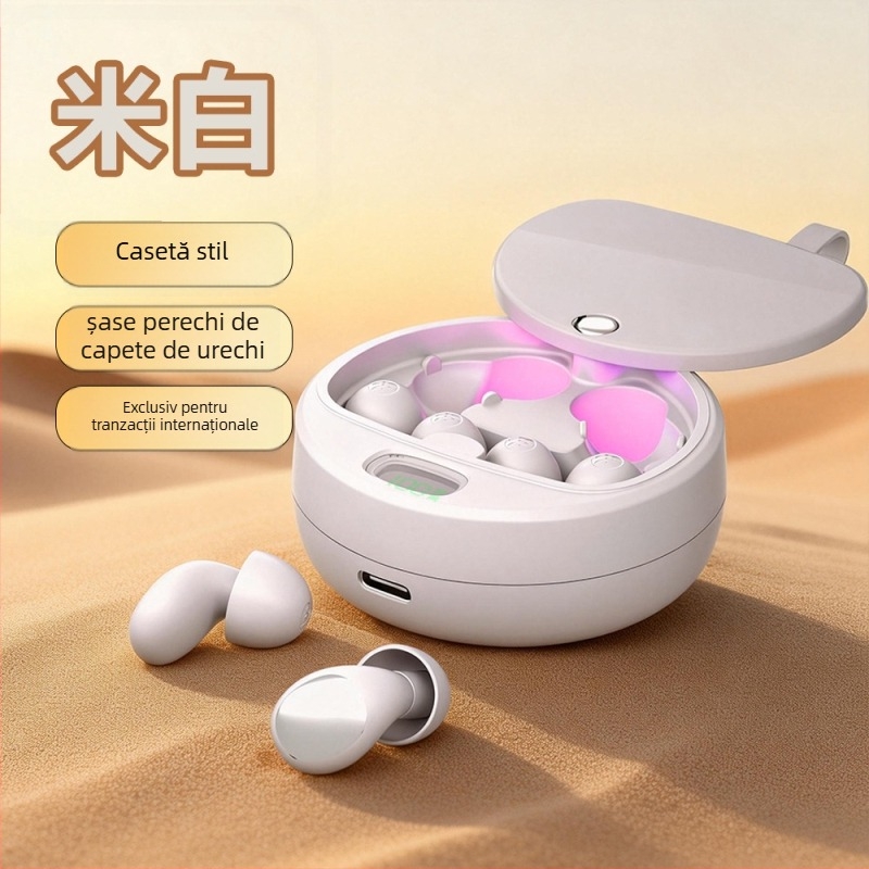 Dopuri de urechi din silicon organic pentru reducerea zgomotului, 38 dB NRR, sterilizabile, tip dopuri