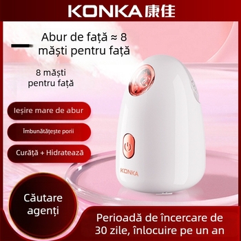 Aparat de abur pentru față Konka cu ceață fierbinte/rece, 4 trepte, timp de ceață 11–30 s, fără baterie