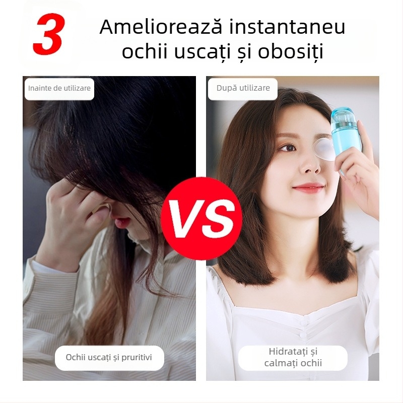 Dispozitiv de îngrijire a ochilor cu pulverizare rece, timp ceață 121–180 s, autonomie 0–1 h, baterie încorporată 100–300 mAh, greutate 300 g
