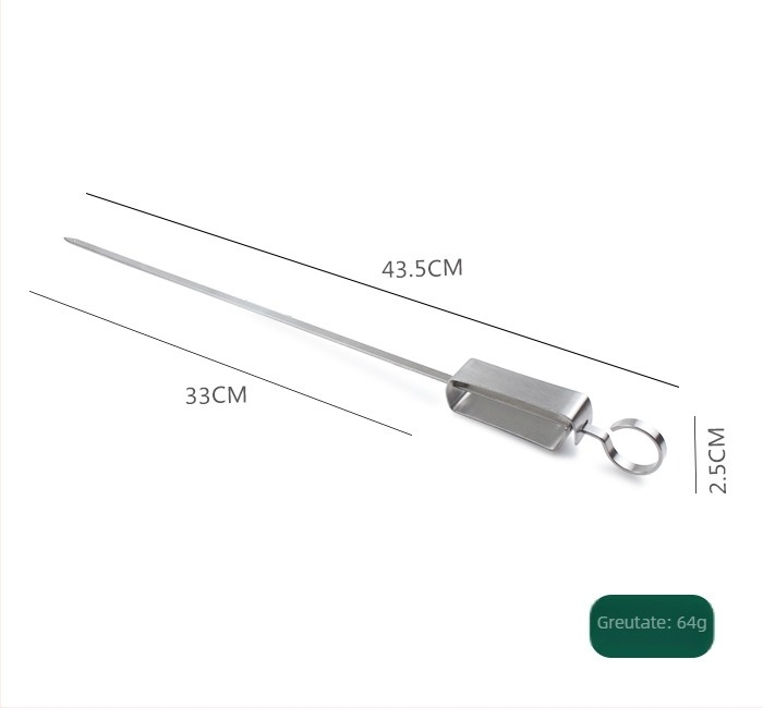 Hongxin bețe pentru grătar din oțel inoxidabil - reutilizabile, bețe plate, stil tineresc
