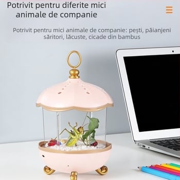 Lampă de birou pentru acvariu pentru animale de companie mici — Cutie pentru creșterea și hrănirea insectelor, Materiale: plastic/rasină/acrilic; Greutate: 205 g; Echipament pentru acvariu